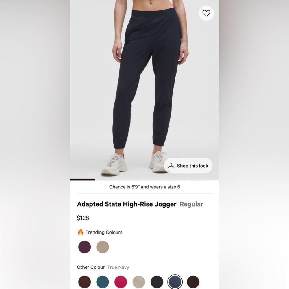 Lululemon Adapted State High-Rise Jogger - Navy